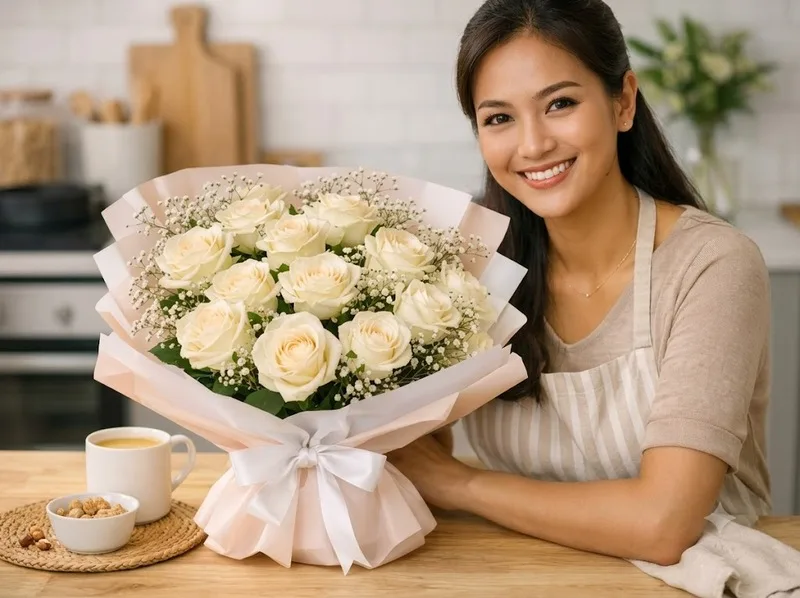 Ý nghĩa hoa hồng trắng thay đổi theo hoàn cảnh và người nhận